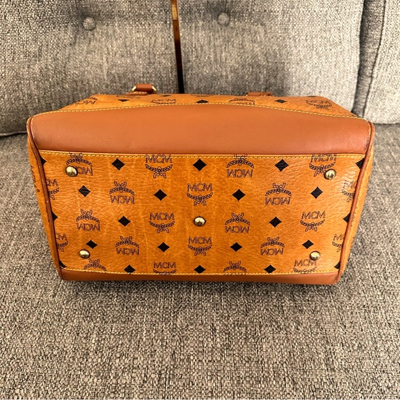 EUC MCM Cognac Alma/Doctors/ Boston Bag LEATHER… - Picture 6 of 14